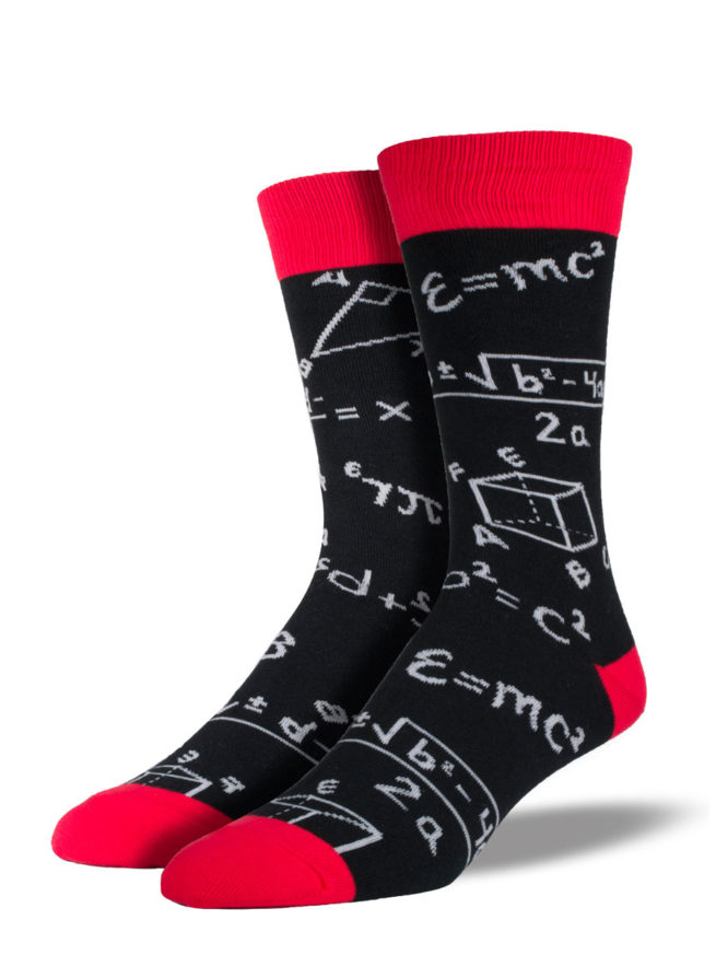 Socksmith Mens Socks - Math Black