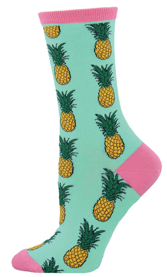 Socksmith Ladies Socks - Pineapple Winter Green