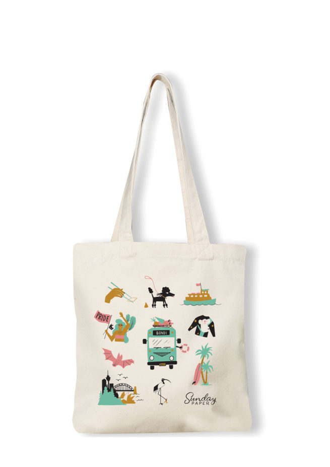 Sunday Paper Tote Bag  - Sydney