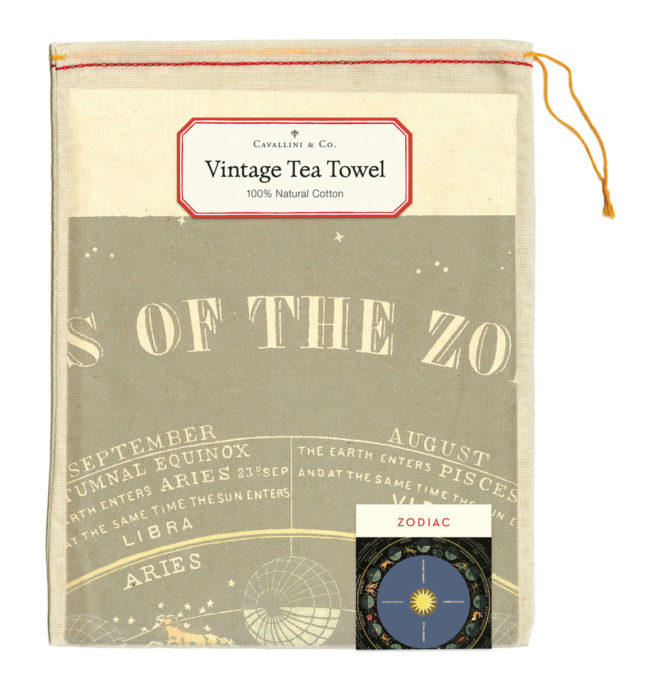 Cavallini Tea Towel - Zodiac - Image 2