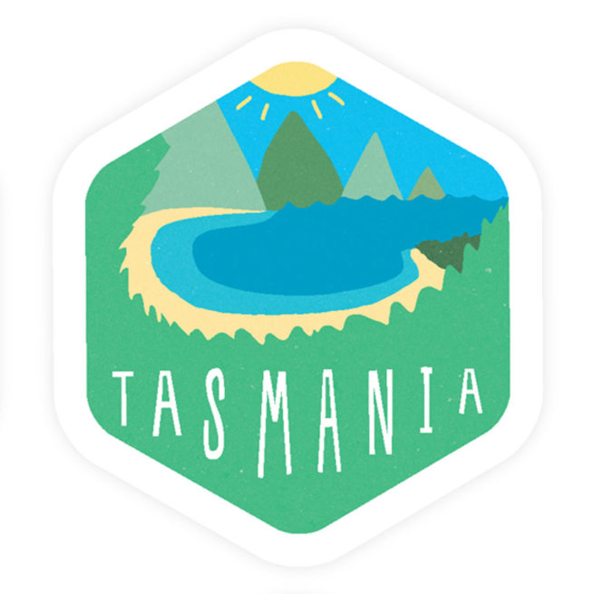 Sunday Paper Bumper Sticker - Tasmania