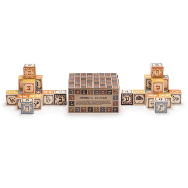 Uncle Goose Hebrew Language Blocks Box/28