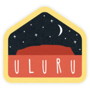 Sunday Paper Bumper Sticker - Uluru