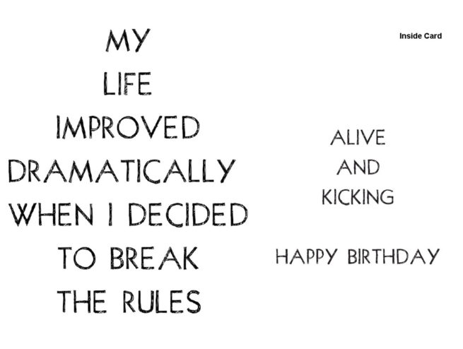 Retrospective Card - My Life Improved Dramatically