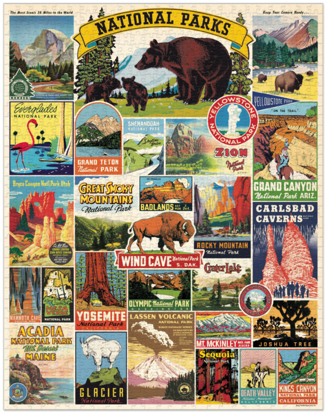 Cavallini - 1000 Pc Puzzle National Parks - Image 3