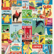 Cavallini - 1000 Pc Puzzle Vintage Travel - Image 3