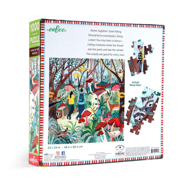 eeBoo 1000 Pc Puzzle - Hike in the Woods - Image 2