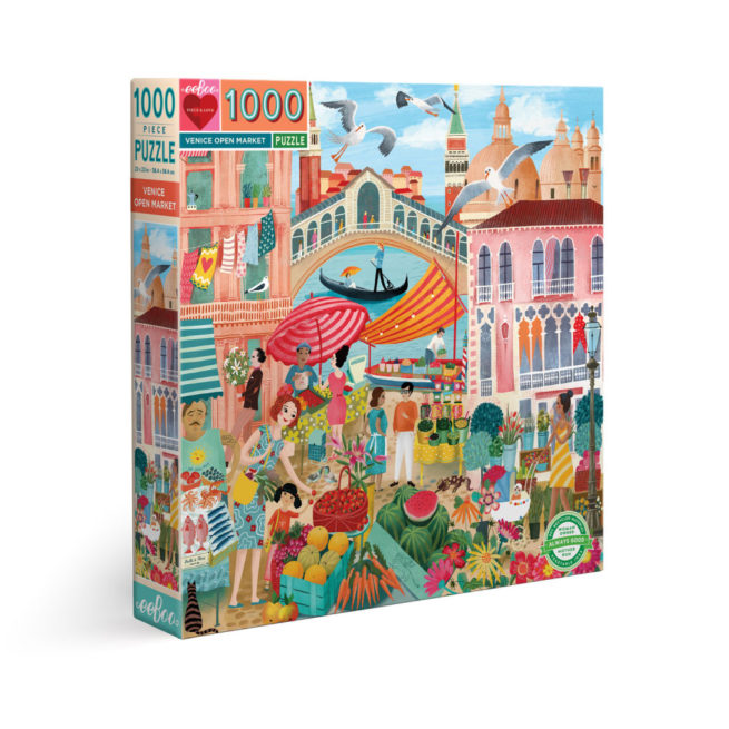 eeBoo 1000 Pc Puzzle - Venice Market