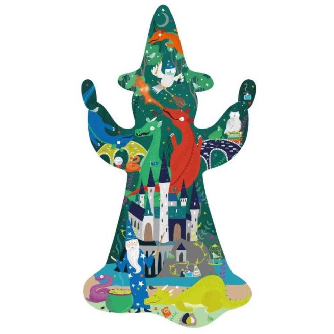 Floss & Rock 80 Pc Shaped Jigsaw Puzzle Spellbound - Image 2