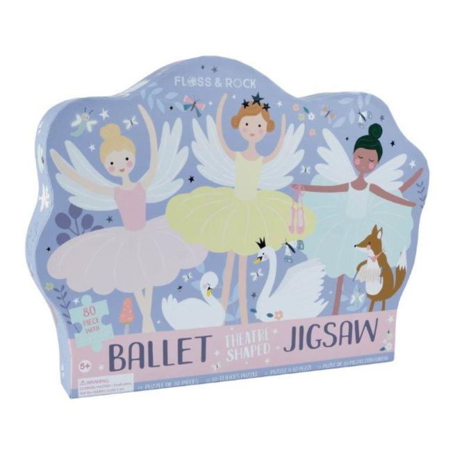 Floss & Rock 80 Pc Shaped Jigsaw Puzzle Enchanted Theatre