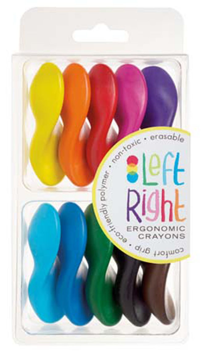 Ooly Crayons - Left/Right Erasable Crayons/10