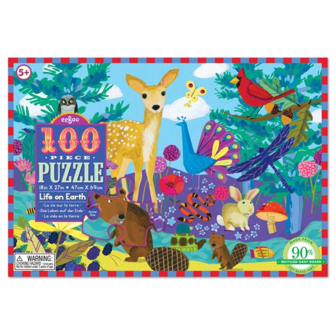 eeBoo 100 Pc Puzzle - Life on Earth