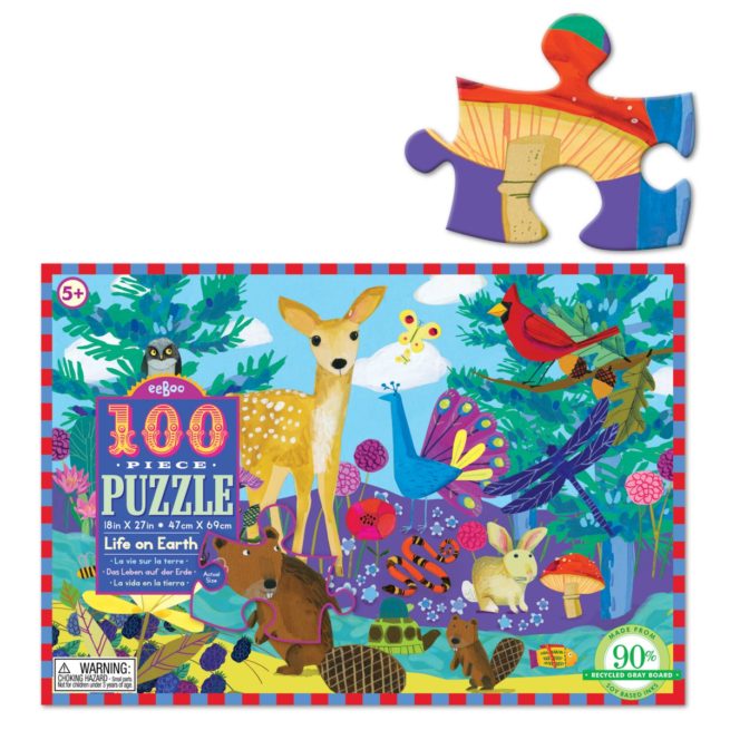 eeBoo 100 Pc Puzzle - Life on Earth - Image 2