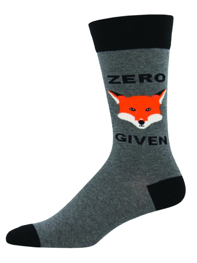 Socksmith Mens Socks - Zero Fox Given