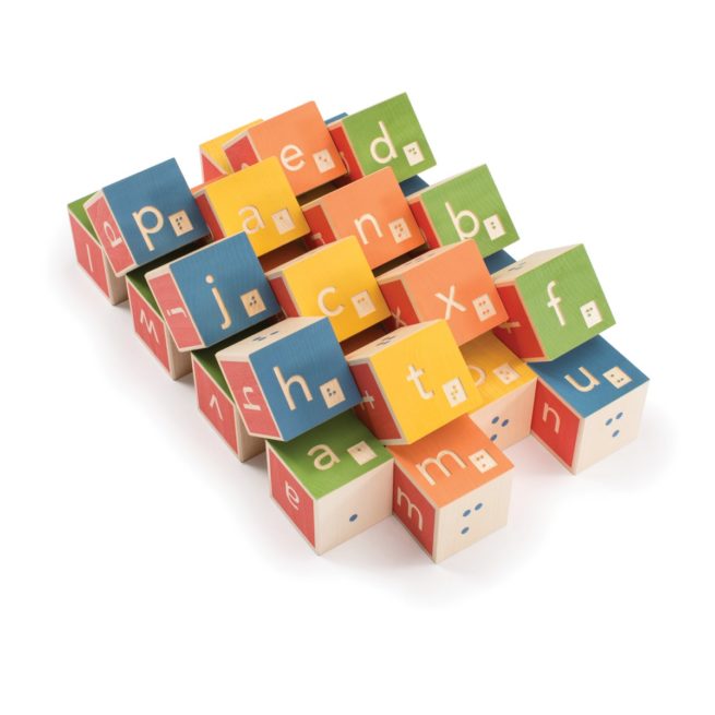 Uncle Goose Braille Alphabet Blocks Box of 28 - Image 2