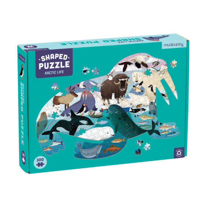 Mudpuppy 300 Pc Shaped Puzzle - Arctic Life