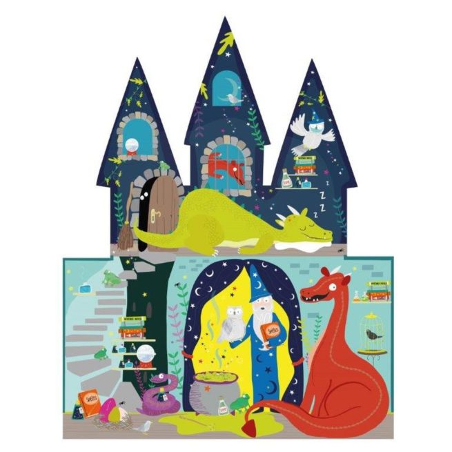 Floss & Rock 40 Pc Shaped Jigsaw Puzzle Spellbound - Image 2