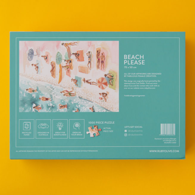 RO&Co 1000 Pc Puzzle - Beach Please - Image 2