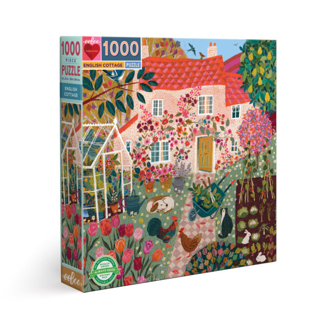 eeBoo 1000 Pc Puzzle - English Cottage