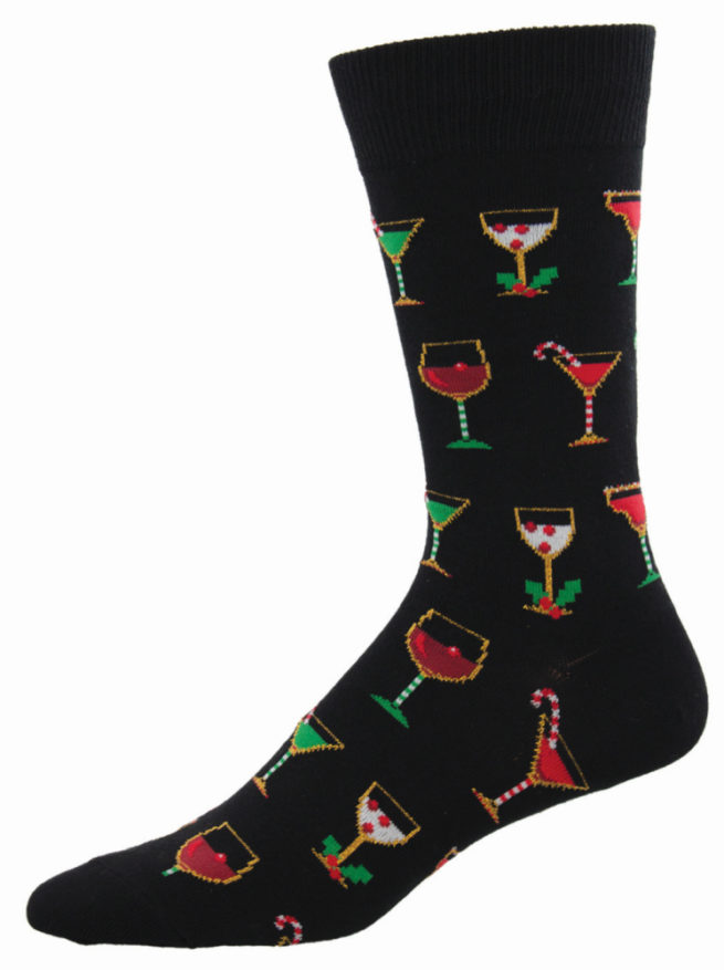 Socksmith Mens Socks Christmas - Cocktails