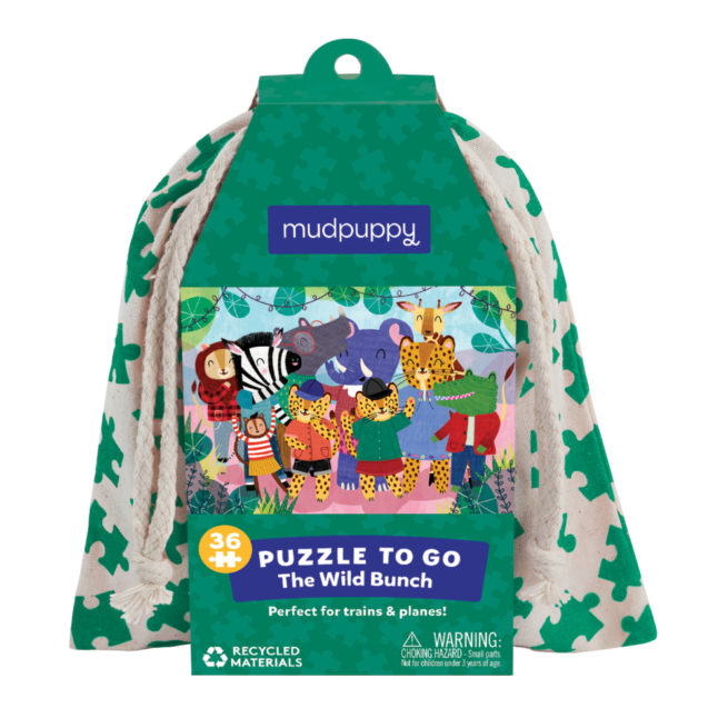 Mudpuppy 36 pc To Go Puzzle - The Wild Bunch