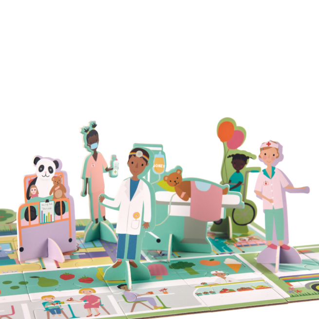 Floss & Rock 60 Pc Floor Puzzle - Hospitals - Image 3