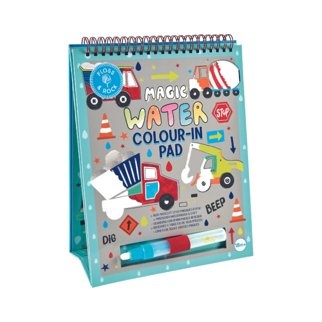 Floss & Rock Magic Water Colouring Flipbook - Construction