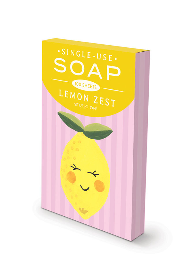 Studio Oh Single Use Soap Sheet - Lemon / Citrus Bliss