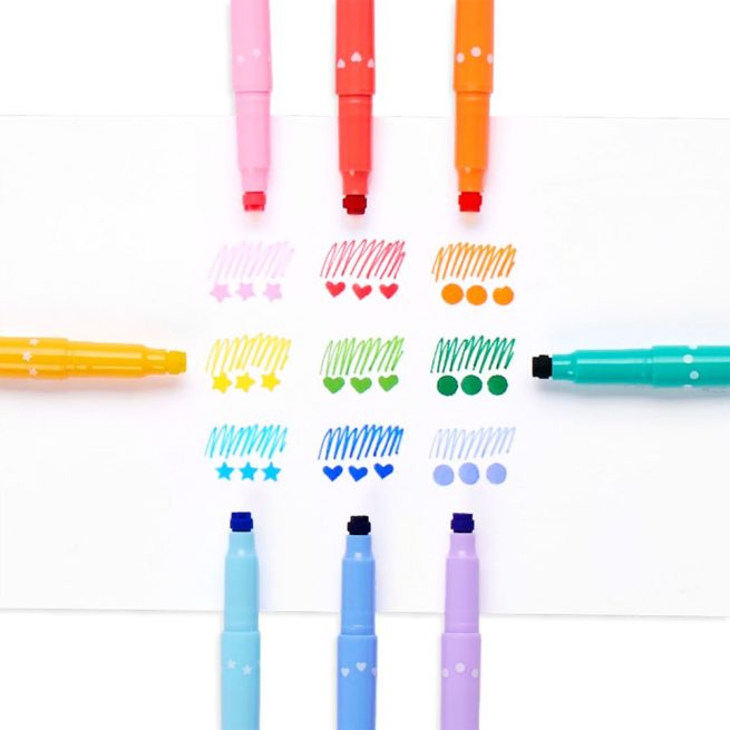 Ooly Double Ended Markers - Confetti Stamp - Image 3