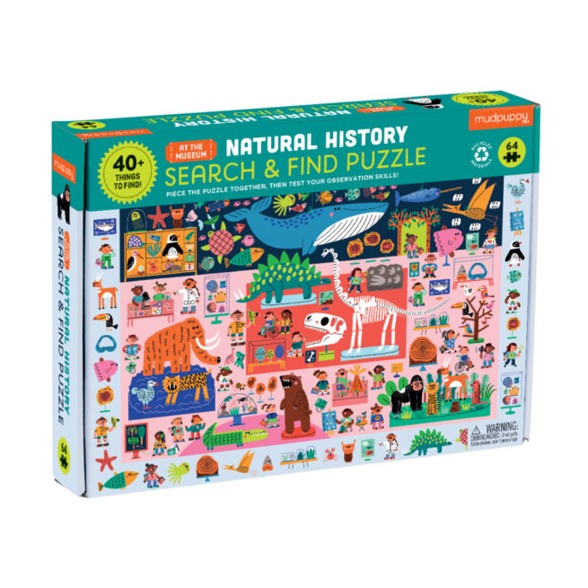 Mudpuppy 64 Pc Search & Find Puzzle - Natural History Museum