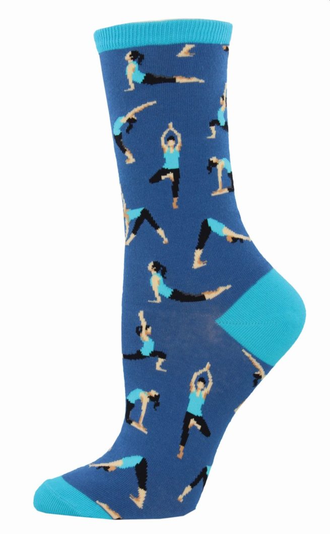 Socksmith Ladies Socks - Yoga People - Blueberry