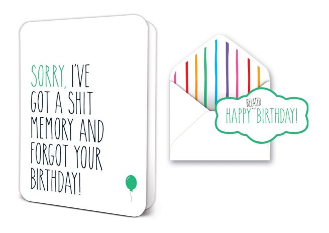 Studio Oh Card - Sorry, Sh#t Memory