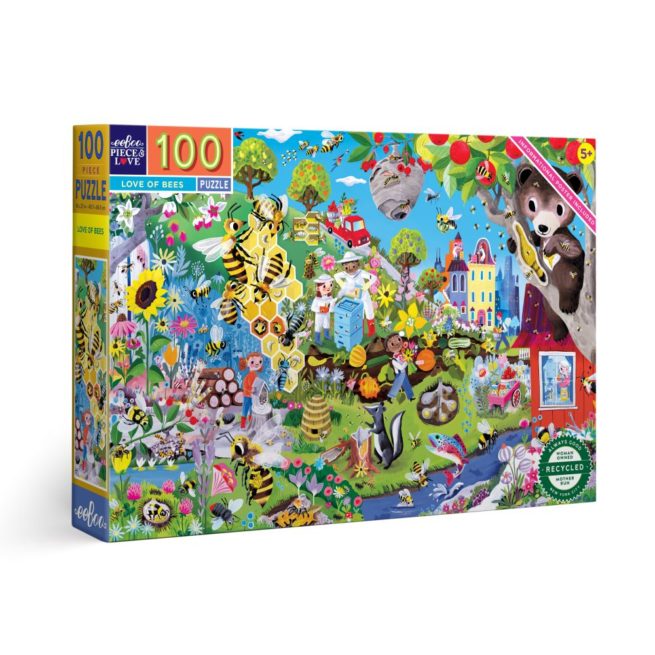 eeBoo 100 Pc Puzzle – Love of Bees