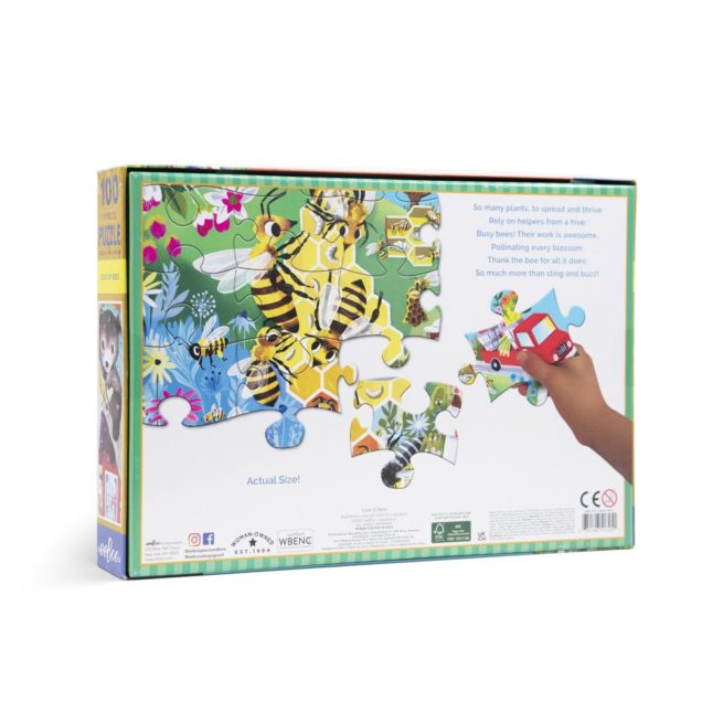 eeBoo 100 Pc Puzzle – Love of Bees - Image 2