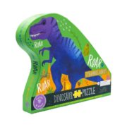 Floss & Rock 40 Pc Shaped Jigsaw Puzzle Dinosaur