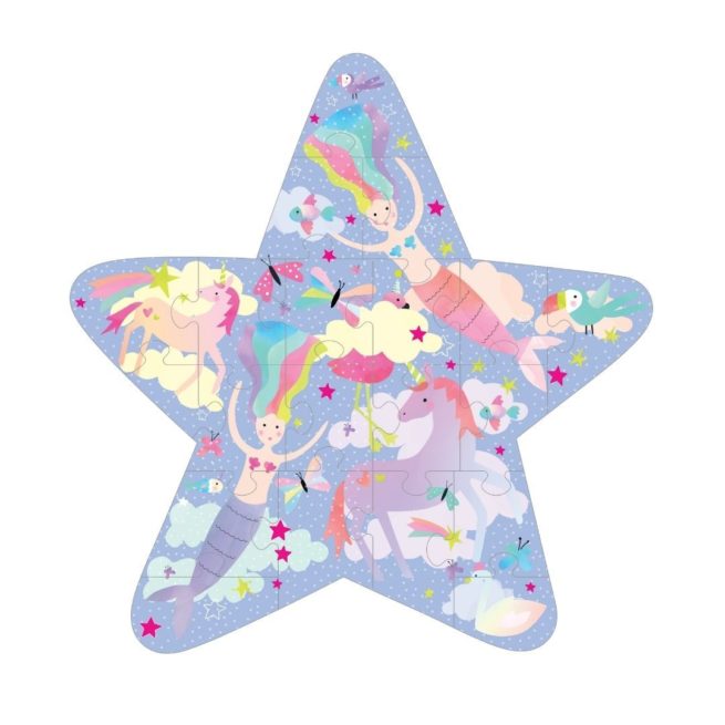 Floss & Rock 20 Pc Shaped Jigsaw Puzzle Fantasy - Image 2