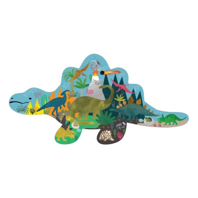 Floss & Rock 20 Pc Shaped Jigsaw Puzzle Dinosaur - Image 2