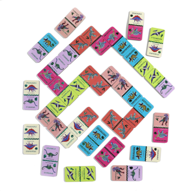 eeBoo Dominoes - Giant Shiny Dinosaur - Image 3