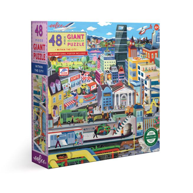eeBoo 48 Pc Puzzle - Within the City