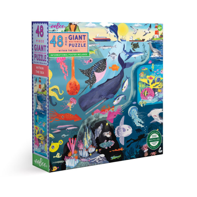 eeBoo 48 Pc Puzzle - Within the Sea