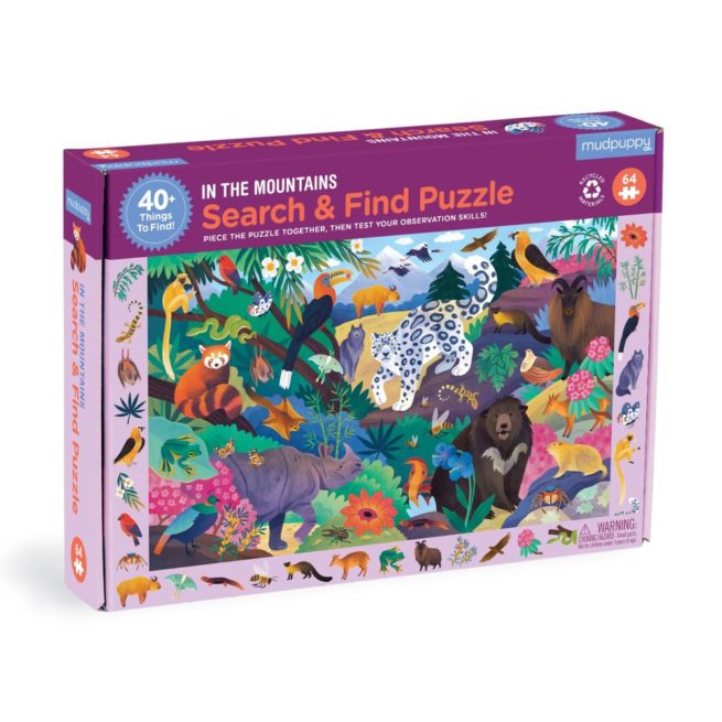 Mudpuppy 64 Pc Search & Find Puzzle - In the Mountains
