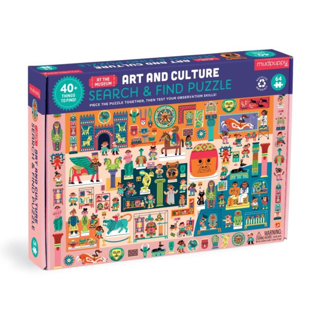 Mudpuppy 64 Pc Search & Find Puzzle - Art & Culture
