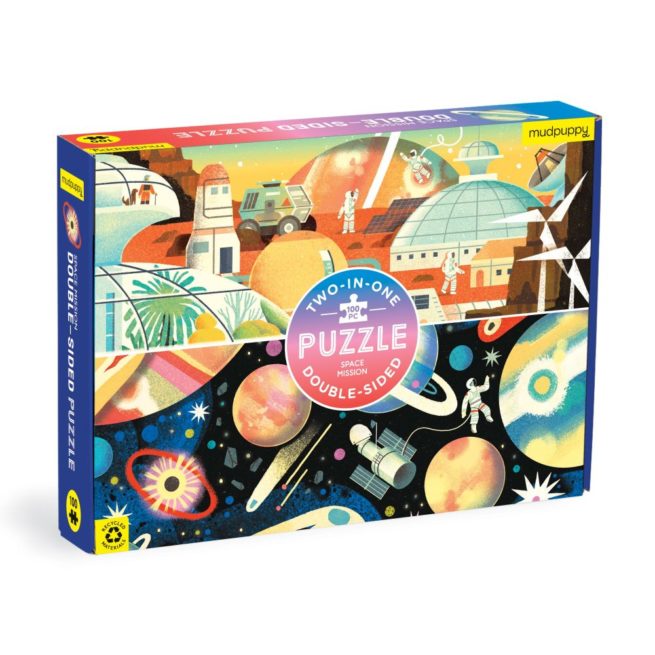 Mudpuppy 100 Pc Double-Sided Puzzle - Space Mission