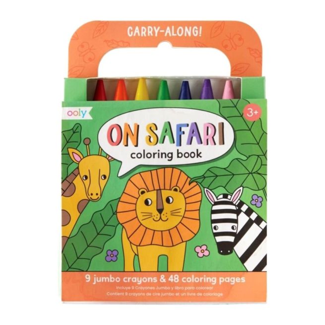 Ooly Carry Along Colouring Book - On Safari
