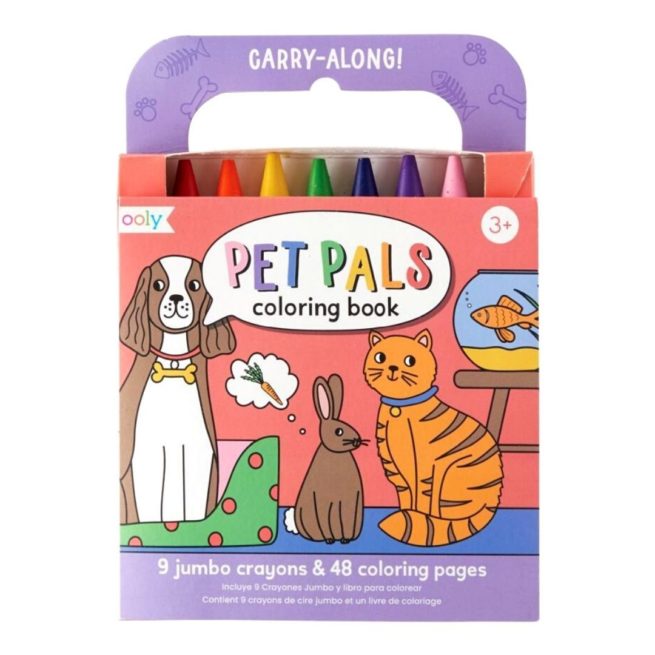 Ooly Carry Along Colouring Book - Pet Pals