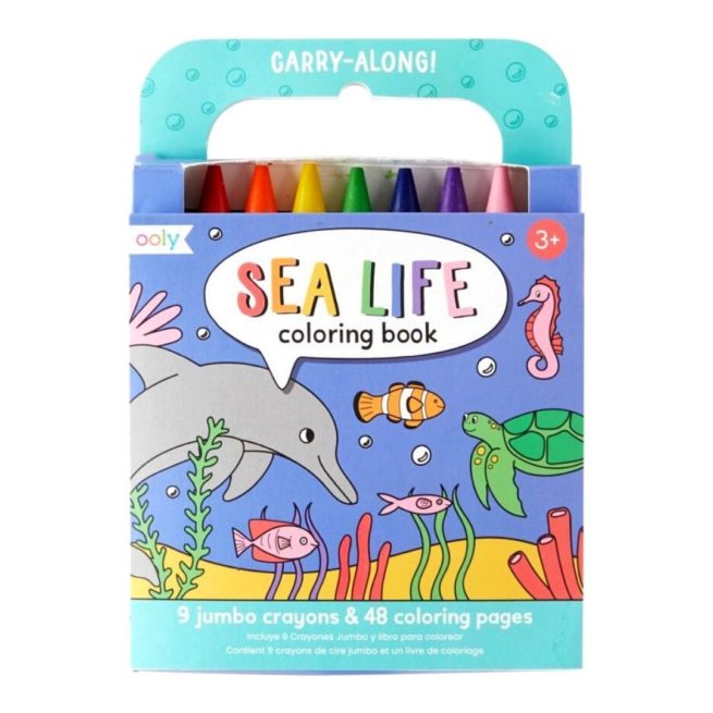 Ooly Carry Along Colouring Book - Sea Life