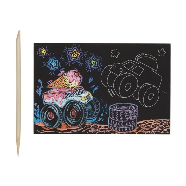 Ooly Scratch & Scribble Mini - Monster Trucks - Image 2