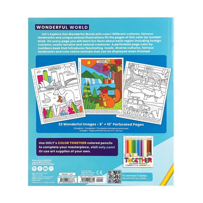 Ooly Colouring Book - Colour by Numbers - Image 2