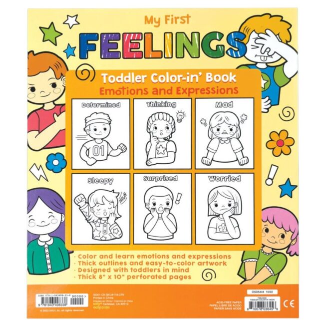 Ooly Colour-in' Book Toddler- Feelings - Image 2
