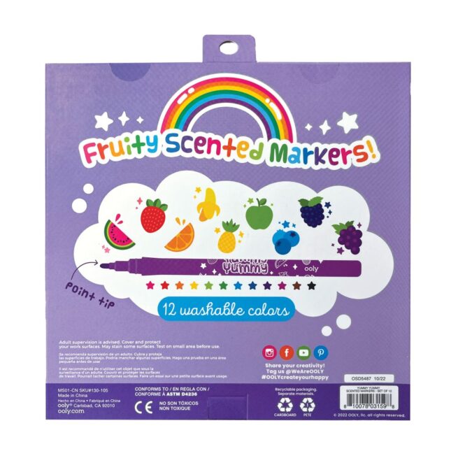 Ooly Markers – Yummy Yummy Fruit Scented - Image 2
